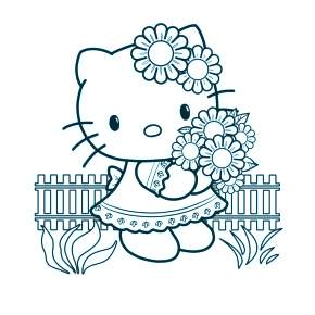Раскраска Хелло Китти