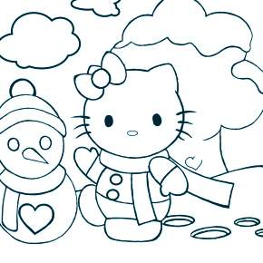 Раскраска Хелло Китти