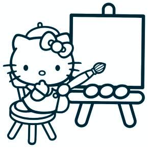 Раскраска Хелло Китти