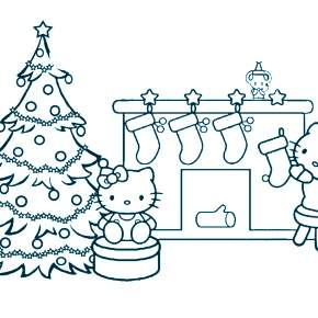 Раскраска Хелло Китти