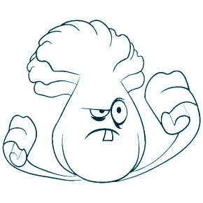 Раскраски Зомби против растений