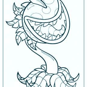 Раскраски Зомби против растений