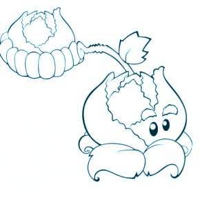 Раскраски Зомби против растений