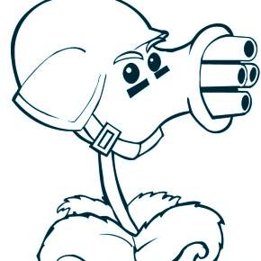 Раскраски Зомби против растений