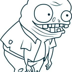 Раскраски Зомби против растений