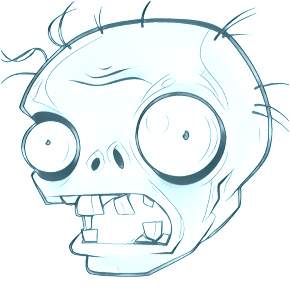 Раскраски Зомби против растений