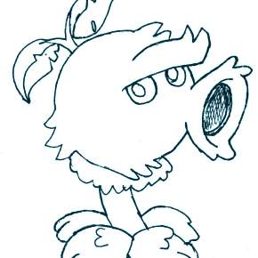 Раскраски Зомби против растений