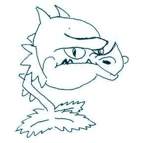 Раскраски Зомби против растений