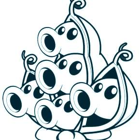 Раскраски Зомби против растений