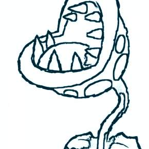 Раскраски Зомби против растений