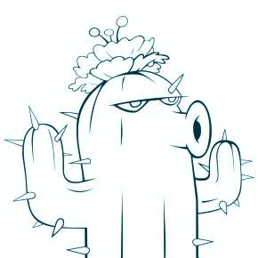 Раскраски Зомби против растений