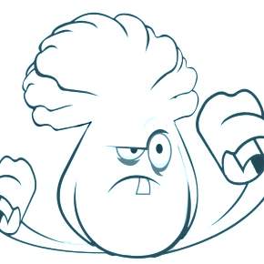 Раскраски Зомби против растений