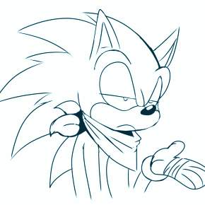 Раскраска Соник