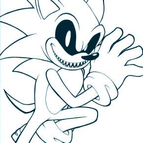 Раскраска Соник