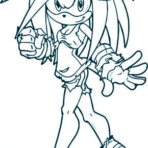 Раскраска Соник