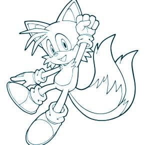 Раскраска Соник