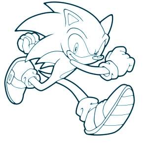 Раскраска Соник