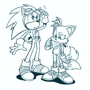 Раскраска Соник