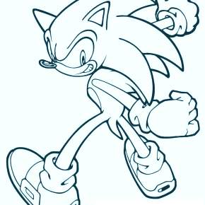 Раскраска Соник