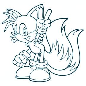 Раскраска Соник