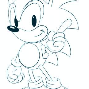Раскраска Соник