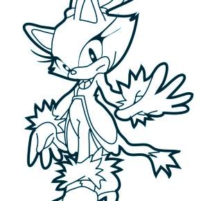 Раскраска Соник