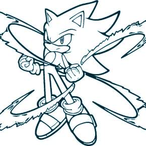 Раскраска Соник