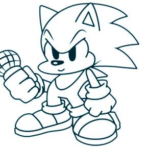 Раскраска Соник