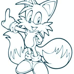 Раскраска Соник
