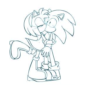 Раскраска Соник