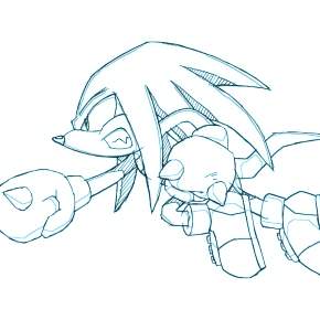 Раскраска Соник