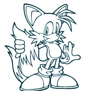 Раскраска Соник