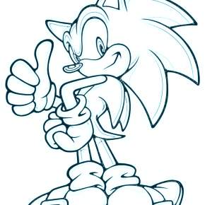 Раскраска Соник
