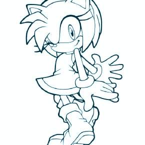 Раскраска Соник