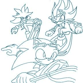 Раскраска Соник