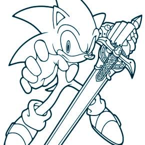 Раскраска Соник