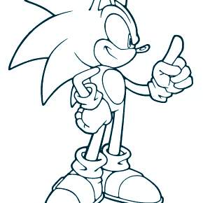 Раскраска Соник