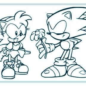 Раскраска Соник