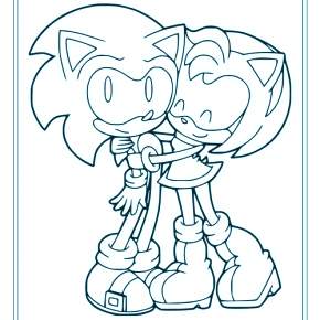 Раскраска Соник