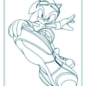 Раскраска Соник