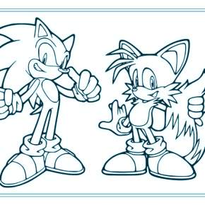 Раскраска Соник