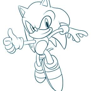 Раскраска Соник