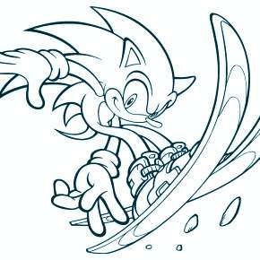 Раскраска Соник