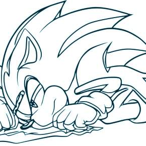 Раскраска Соник