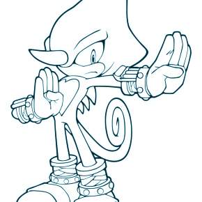 Раскраска Соник