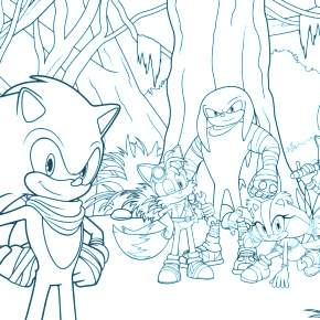 Раскраска Соник