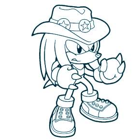 Раскраска Соник