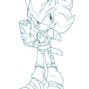 Раскраска Соник