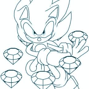 Раскраска Соник