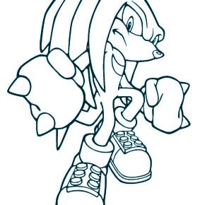 Раскраска Соник